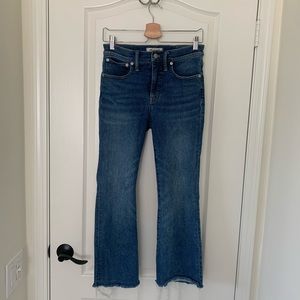 Madewell Cali Demi-Boot Blue Jeans Size 27